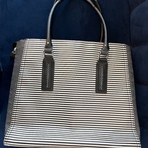 Madison Tech Bag - Black/White Stripe